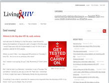 Tablet Screenshot of livinghiv.com